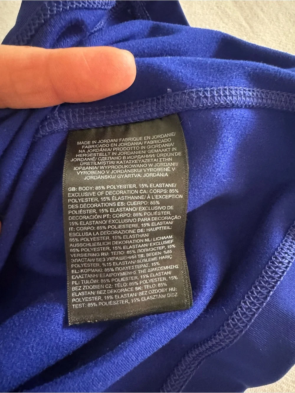 The North Face men's XL long sleeved thick dri-fit top in royal blue. EUC.